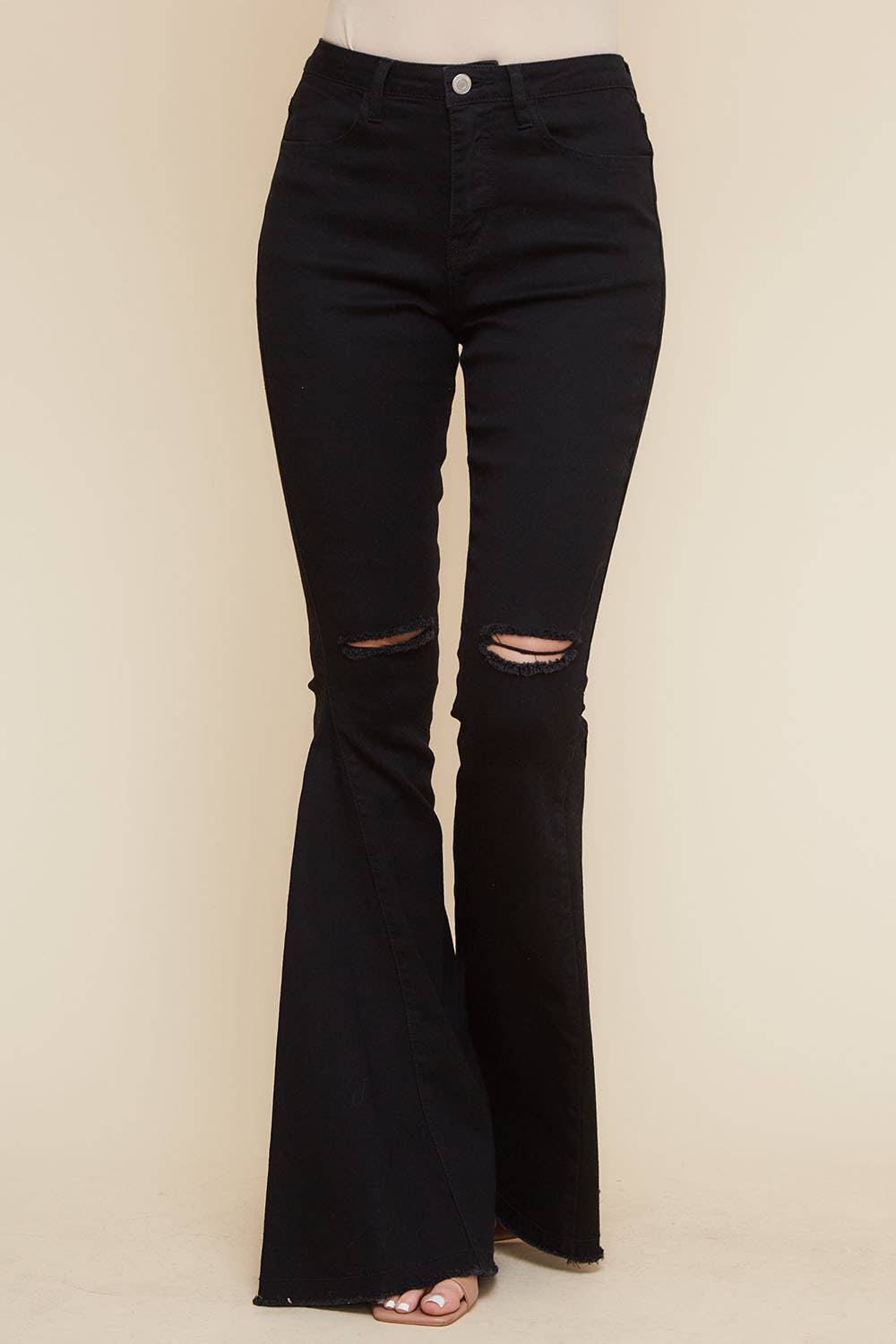 Black Denim Bell Bottom Jeans – Dok's Western Boutique Online