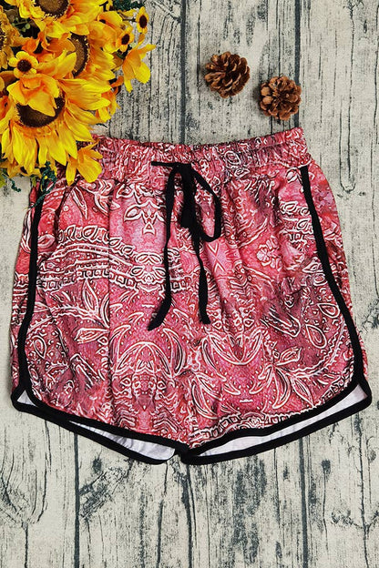 STC176 Western Drawstring Shorts: Aztec / 2XL