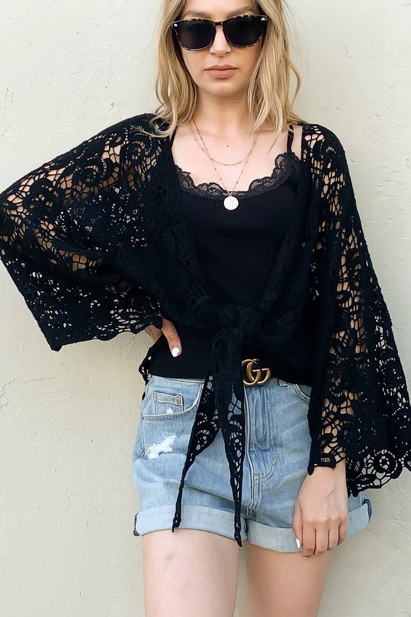 Black Lace Wrap Cover